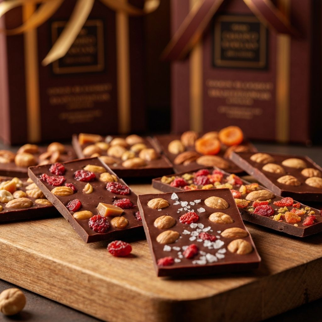 Bruchschokolade mit Toppings