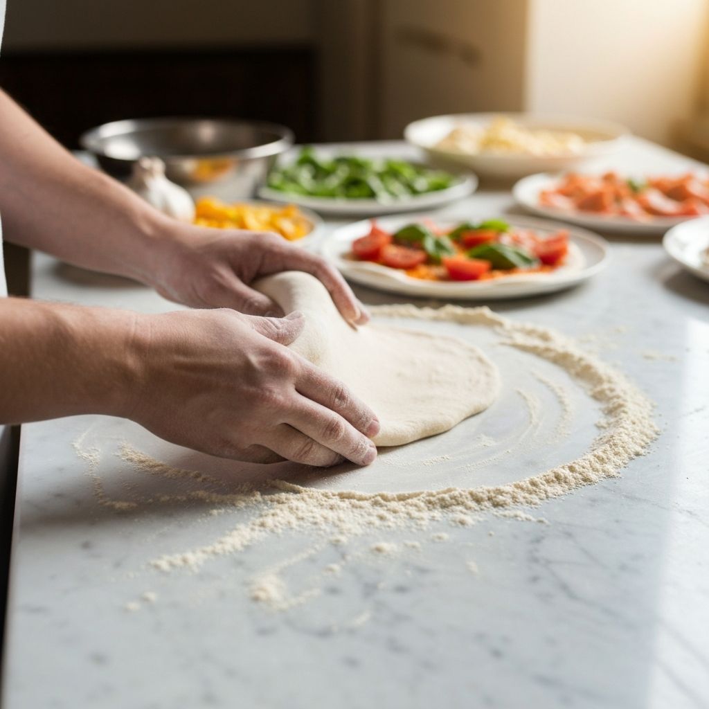 Pizza & Vino Sharing-Tisch